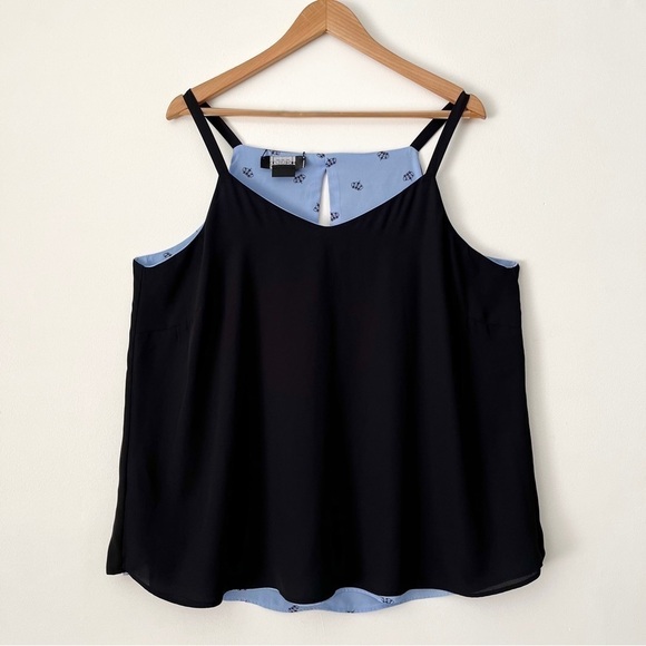 Michel Studio Reversible Novelty Tank Top Size 14 - Picture 3 of 10